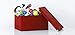 Samsill Pop N’ Store Decorative Storage Box with Lid, Collapsible and Stackable, Large Mega Box, Interior Size (9.75”X9.75”X5.75”), Red