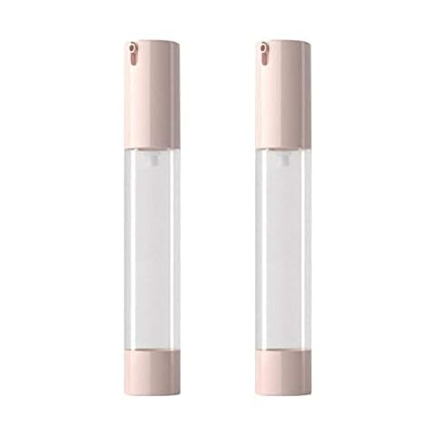 8 Pcs 30ml/1oz Airless Pump Bottles Empty Clear Plastic Vacuum Bottle with Lid Travel Size Cosmetic Containers for Liquid Foundation Lotion Moisturizer Emulsion Serum Cover