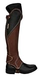 Elegantes, zeitloses Design Kieffer Unisex – Erwachsene 784/46899 Lederchaps, Braun, Schwarz, XL Short