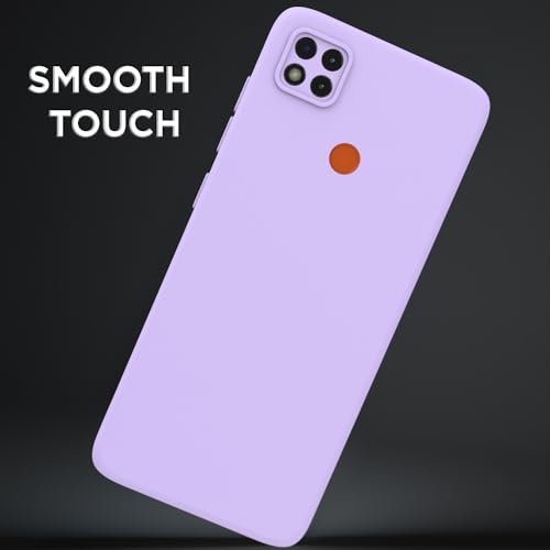 Image of Outlouders Back Cover for Redmi 10A / 10A Sport /Redmi 9 /9 Activ / 9C / Poco C31 | Camera Protection | Durable Soft Matte Silicone Bumper Case (Purple)