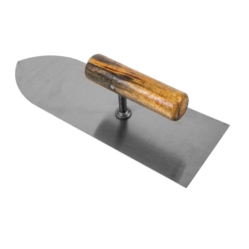 HOMSFOU Cazzuola in Acciaio Inox Per Cartongesso Spatola Stucco Muro Leggera Portatile Con Manico Ergonomico Per Intonacatura e Finitura Pareti Drywall
