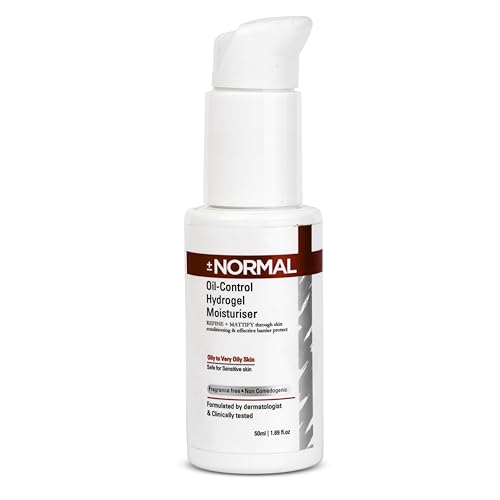 Image of Oil-Control Hydrogel Moisturizer for oily skin, acne-prone |Vitamin B3 & B5 |Fast Absorbing Lightweight Non-Sticky Cream For Women & Men| Fades dark spots and redness| 50ml
