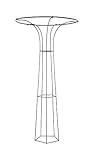 Achla Designs PYL-09 Mushroom, 72-in Garden Pylon Trellis Climbing Plants Support, Wrought Iron, H, Roman Bronze