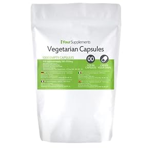 Lege vegetarische capsules | Maat 00 | 1000 stuks