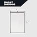 Office Werks Stitched Job Ticket Holder 11 x 17 Inch, Clear Work Order Plastic Sleeves Holder, Document Print Holders, Perfect for Attaching to Machinery, File Cabinets, Racking & Hanging, 25 Pack