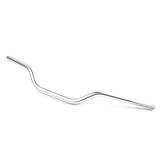 YNZUNMY Manillar Moto,Manillar MTB Manillar de Motocicleta de 22 mm y 7/8'' de Aluminio anodizado(Silver-no Logo)