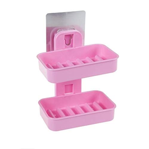 ADDCART Plastic Double Layer - Soap Stand, Holder, Wall Soap Box Strong Vacuum Dispenser Tray for Kitchen, Bathroom for Ceramic Tiles and Glass Partitions Only (B0837KH5TC) Amazon Price History, Amazon Price Tracker