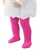 Century Star Pink Toddler Baby Infant Tights Valentines Day Outfit Ballet Dance Girls Stockings Holiday Colored Pantyhose Toddler Hot Pink 1-3T