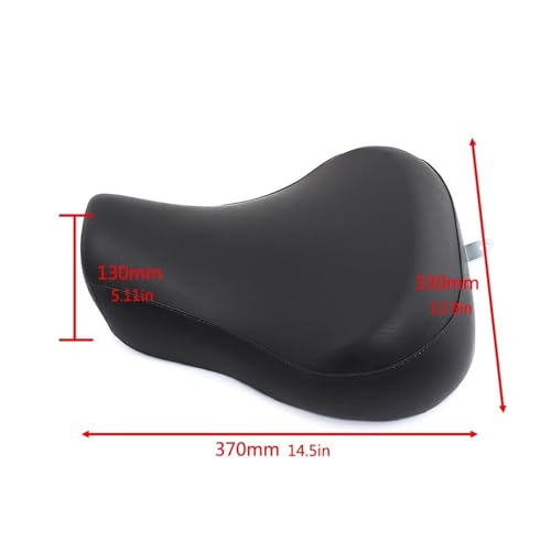 Cojín delantero para Sportster XL883C en cuero sintético negro años 1999 a 2003 5