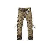 Material: pantalones cargo para hombre hechos de mezcla de poliéster. Tejido duradero, cómodo, ligero y transpirable, ideal para el uso diario.