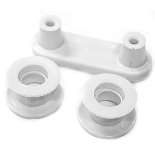 JPshop - Kit 4 Ruote con supporti per cestello lavastoviglie compatibile con Rex Electrolux 50269972001