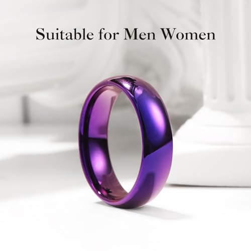 Image of King Will Men's Women's Tungsten Carbide Ring 24k Gold Plated Rose Gold Plated Domed Polished Finish Wedding Band