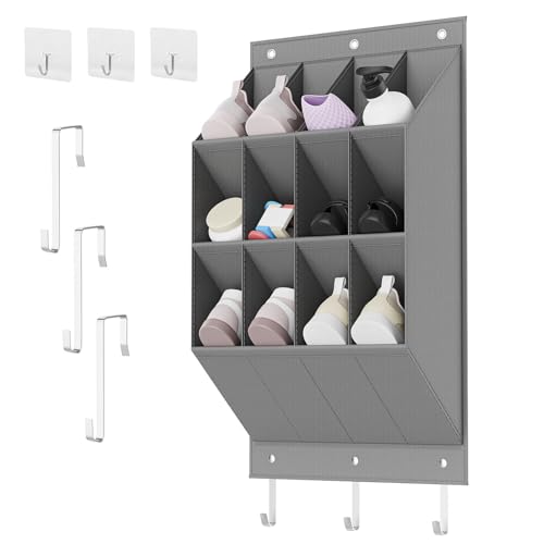 12 grilles de rangement à suspendre au-dessus de la porte pour chaussures, étagère à chaussures, organisateur de chaussures suspendu, rangement de chaussures suspendu pour accessoires de maison