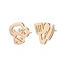 Daesar Pendientes Aro Mujer,Sombrero del Cocinero Cubertería Pendientes de Acero Inoxidable Pendientes de Aro Oro Rosa
