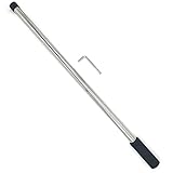 Hoku Global Swimming Pool Safety Cover Rod Tool Extra Long 30 inch for Spring Installation and Removal with Protective End Guard Complete with L Hex Key Allen Wrench