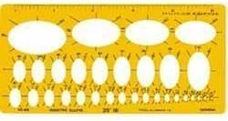 Template No. 606 Oval ruler for isometric 0606