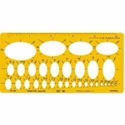 Template No. 606 Oval ruler for isometric 0606