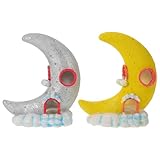 UPKOCH 2 Piezas Decoración Acuario Cueva Resina para Camarones y Cíclidos Pequeños Refugio Criadero Betta Ornamentación Paisajismo Tanques Agua Dulce