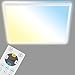 Produktbild Briloner Leuchten - LED Panel, Deckenleuchte dimmbar, Deckenlampe mit Backlight, inkl. Fernbedienung, 18 Watt, 2400 Lumen, Weiß, 293x293x28mm (LxBxH)