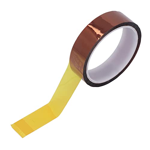 Polyimide Heat Resistant Tape, Good Stickiness Standard Width Multifunctional Easy To Use No Glue Residue Pi Antistatic Tape For Soldering Protection(Width 25Mm / 1In) #TOP2