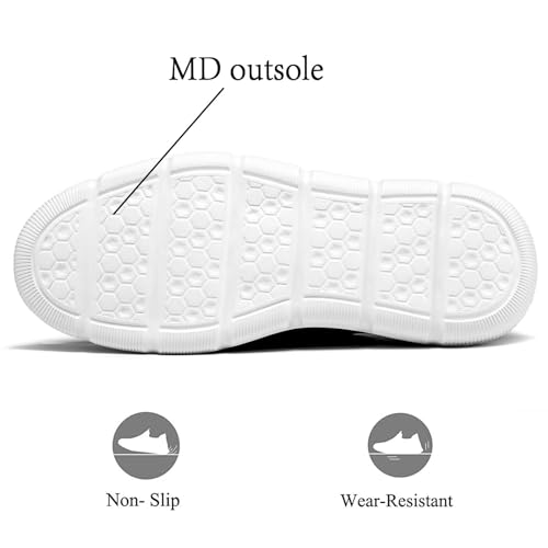 Image of Mens Casual Dress Sneakers Fashion Walking Mesh Oxfords Shoes Business Work Lightweight Soft Sole