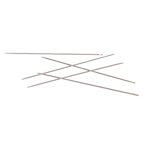 The Beadsmith Flex Wire Needles, Pack Of 16, European Quality, Use With 0.010” Diameter Flex Wire Or Smaller And For Loom Weaving Beadwork, Off-Loom Stitching And Jewelry Making With Seed Beads #TOP2