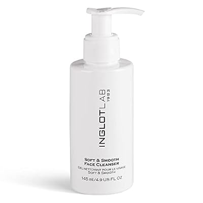 Inglot Soft & Smooth Facial Cleansing Gel - Removes Blemishes and Makeup Residues and Leaves Velvety Soft Moisturised Skin with Kombucha and Ginkgo Biloba Extracts 145ml
