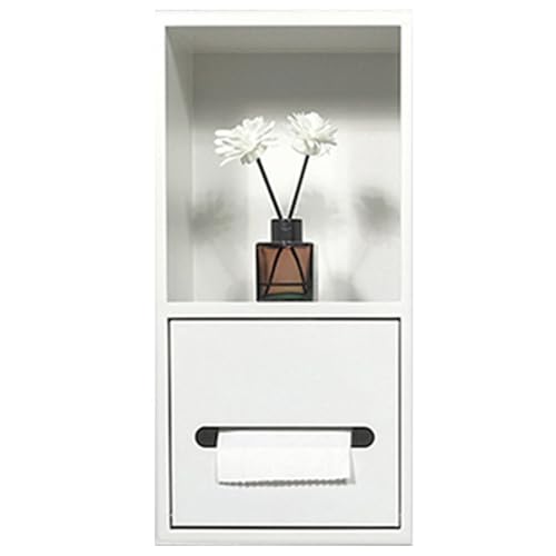 Niche de douche en acier inoxydable blanc encastrée pour rangement de salle de bain