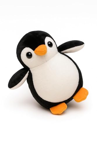 Image of Plush Penguin Toy - Soft & Cuddly Black and White Penguin Soft Cute for Kids, Toddlers & Babies | Huggable Bedtime Toy, Birthday Gift, Nursery Decor, Travel Buddy