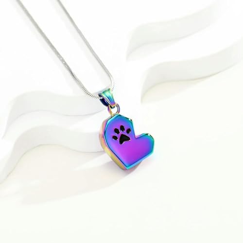Collier urne funéraire animaux pour garder les cendres de chat