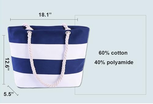 Bolsa Tote de Lona para Mujer con Correa de Cuerda miniatura 4