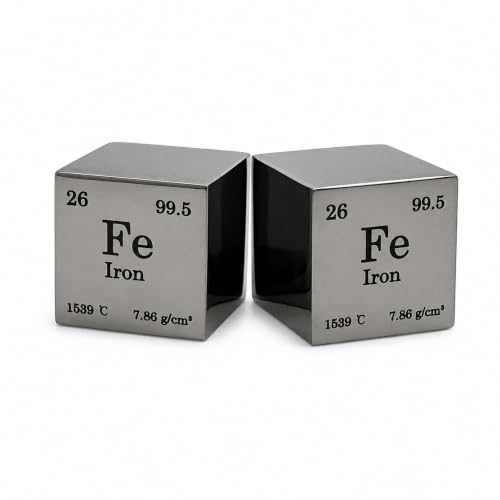 Image of High-Purity Element Cubes | Titanium, Silicon, Iron, Magnesium, Zinc, Tungsten & Carbon | 10mm, 25.4mm, 38.1mm | STEM, Display & Collection (Iron, 1inch)