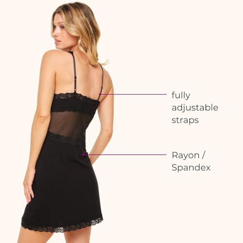 Adore Me Primrose Slip - XS-4X Regular & Plus-Size Slip Dress Lingerie With Lined Cups, Lace & Adjustable Straps4