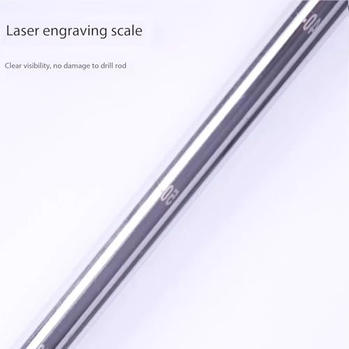 20in/40in Stainless Steel Soil Sample Probe with Foot Pedal - 38mm Soil Sampler Kit for Core Sampling in Gardens, Lawns, Farms, and Agriculture