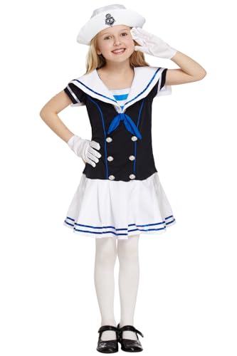 My Illusions Matrosenmädchen-Kostüm, Uniform, nautisches Kleid für den...
