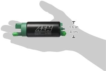 AEM 50-1200 E85 In-Tank Fuel Pump, Black, 4.055 x 1.535 x 1.535 inches