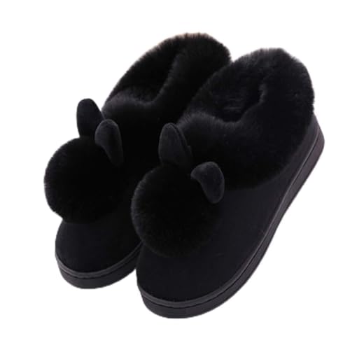 Dasongff - Zapatillas para mujer, zapatillas de animales, zapatillas de invierno, cálidas de invierno, de dibujos animados, cálidas, invierno, punta cerrada, tapas, mujeres, hombres, confort