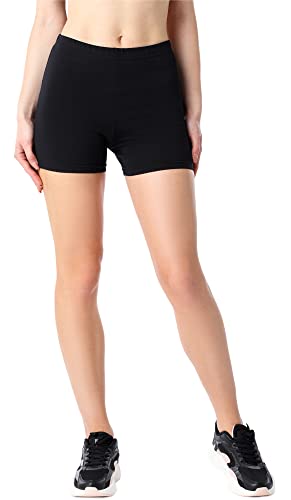 Bellivalini Leggings Corti Pantaloni in Bio-Bio-Cotone Donna BLV50-185 (Nero, XL)