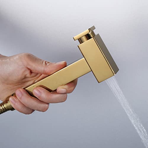 Kit de pulvérisateur de bidet à main doré mural eau froide - 3