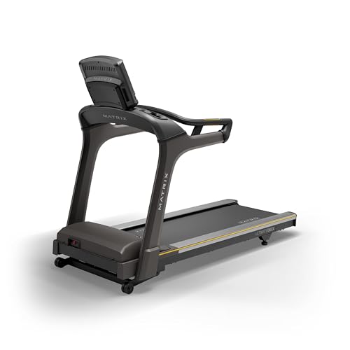 Image of Matrix Fitness T75 Treadmill with XER | 10 inch Touchscreen (WiFi+BT) | Club-Quality Treadmill for Running, 5K & Marathon | Heavy-Duty Frame, Extra-Thick 22 inchx60 inch Deck, Industrial Cushioning