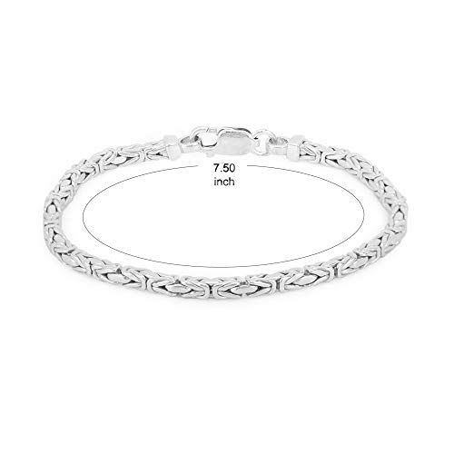 Vanbelle catena bizantino rodio placcato argento