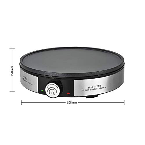 LITTLE BALANCE 8383 Maxi-Crêpes Trio i-200 – Crêpes-Pfanne 3 in 1 – Crêpes-Pfannen, Grillplatte, verstellbarer… – Bild 3