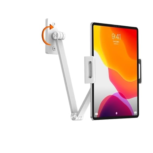 Support de lit bras long réglable blanc pour grand écran - 2
