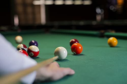 Premium Pool Billardtisch 7ft groß Tischbillard schwarz grünes Spieltuch mit Zubehör – Bild 8