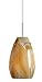 Besa 1JT-4126HN-SN Art Glass One Light Pendant from Pera Collection in Pewter, Nickel, Silver Finish,