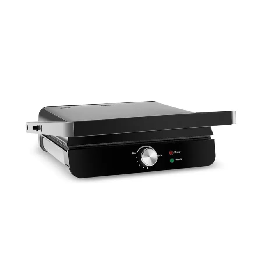 Karaca Toastmaster Grill and Sandwich Toaster, 2000W, Non Burn, Non Stick Plates, Easy to Clean, Panini Press, Adjustable Double Plates, Inox