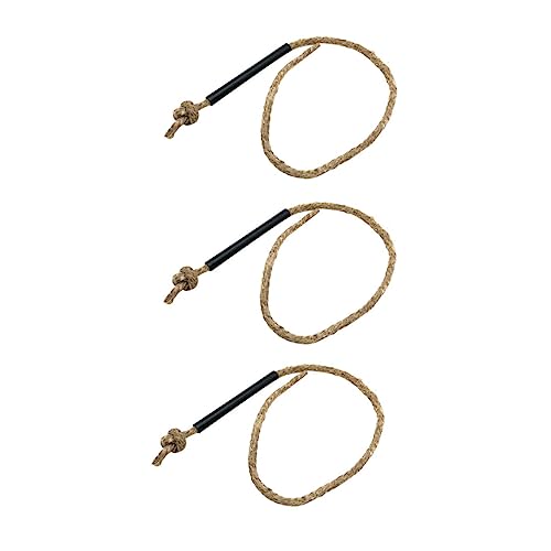 MUSISALY 3Pcs Fire Starter Rope Durable Jute Flame Starting Supplies for Camping BBQ Hiking and Essential Tool for Ignition Any Weather
