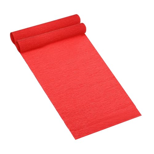 Papier crêpe rouge idéal pour créer des fleurs géantes et décorations de buffet
