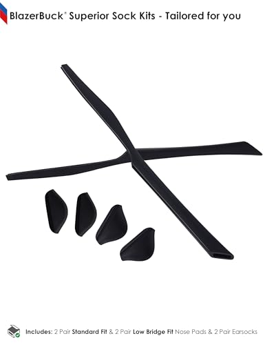 Image of BLAZERBUCK Replacement Sock Kits Earsocks & Nose Piece for Oakley Chainlink OO9247 Sunglasses