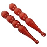 FIXOSHEE 2 Stück Teiliges Fußmassage stab Hochwertigem Holz Ergonomisch Geformt für Effektive Reflexzonenmassage an Füßen und Händen Angenehm zu Halten für Entspannung und